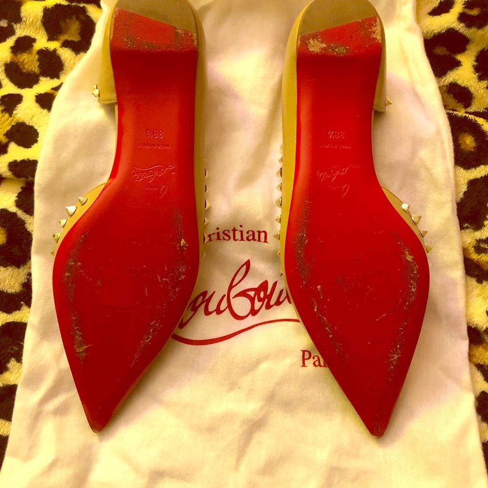 Christian Louboutin spiked flats